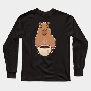 Capybara Black Tea Long Sleeve T-Shirt